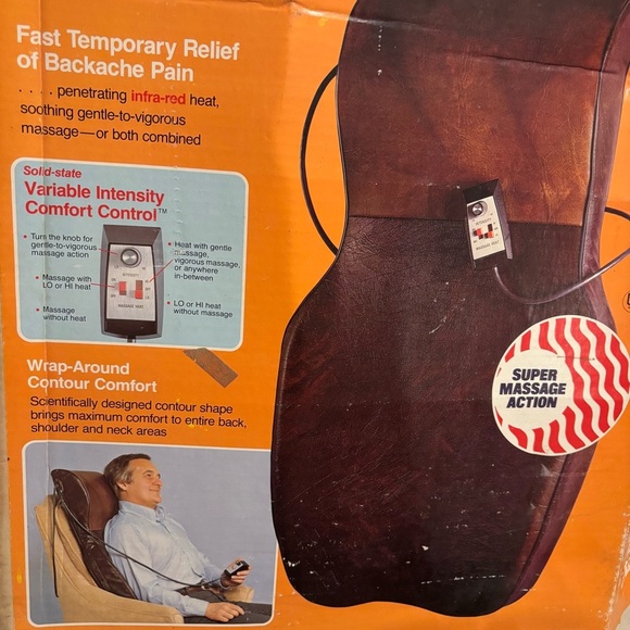 Vintage 1979 Pollenex B-500 Deep Heat Back Massager Heated Vibrating NOB - Picture 14 of 14